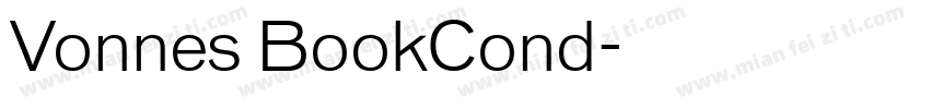 Vonnes BookCond字体转换